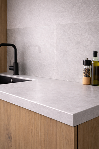 Photo d'une crédence en céramique proposée par Rascle Agencement à Sainte Sigolène