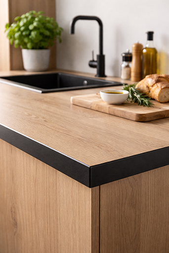 Photo d'un plan de travail stratifié proposé par Rascle Agencement en Haute-Loire